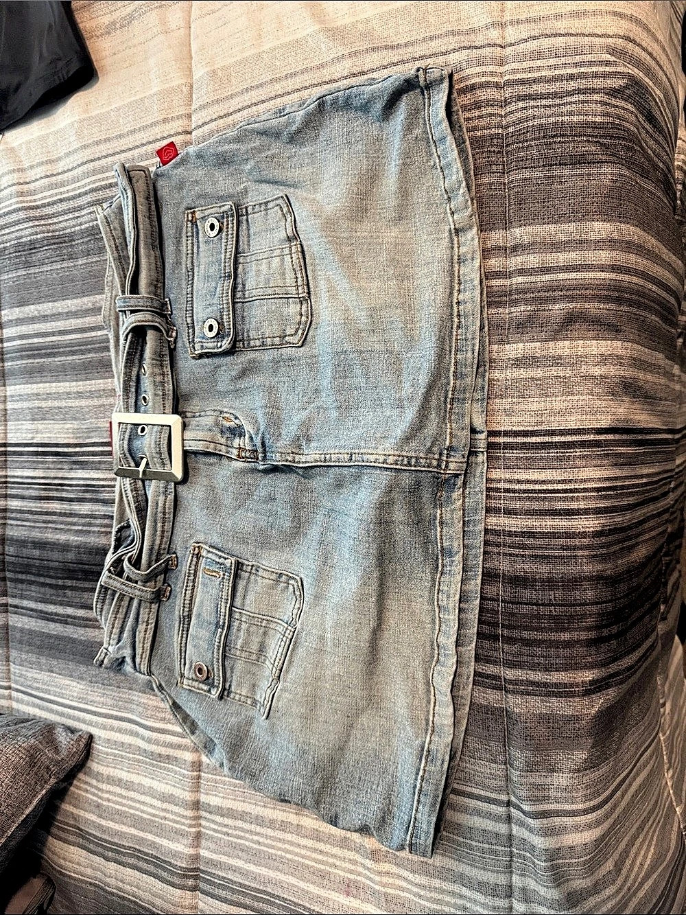 Hot Kiss Cargo Denim Shorts Blue Size 9